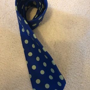 Sulka 100% Silk Necktie Made in France Polka Dot